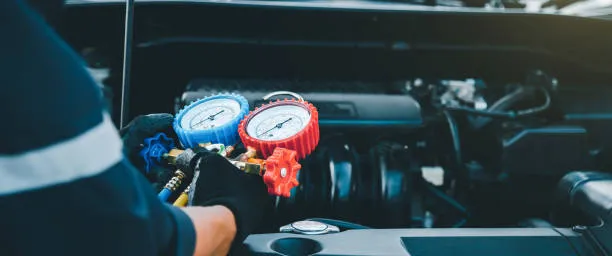 Mercedes AC inspection