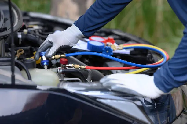 Mercedes ac gas refill