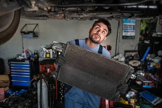 Mercedes radiator leak