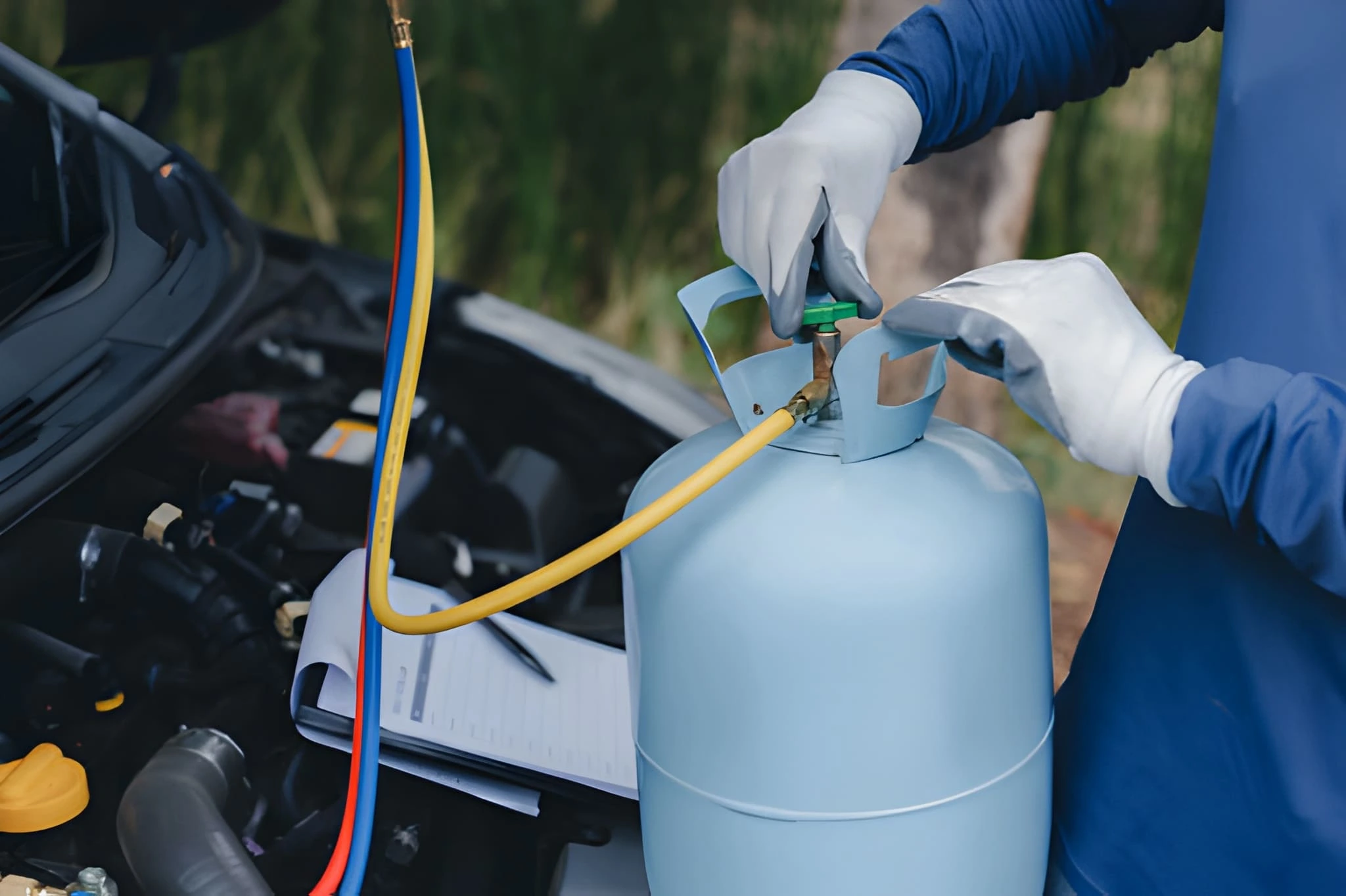 Citroen AC gas refill