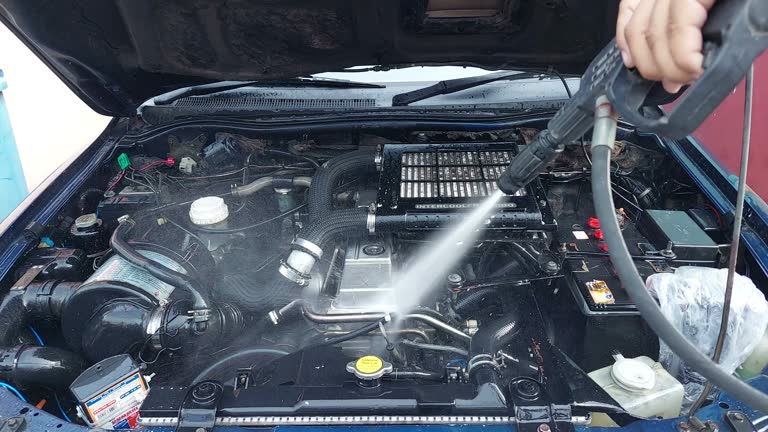Mercedes Engine Bay Cleaning