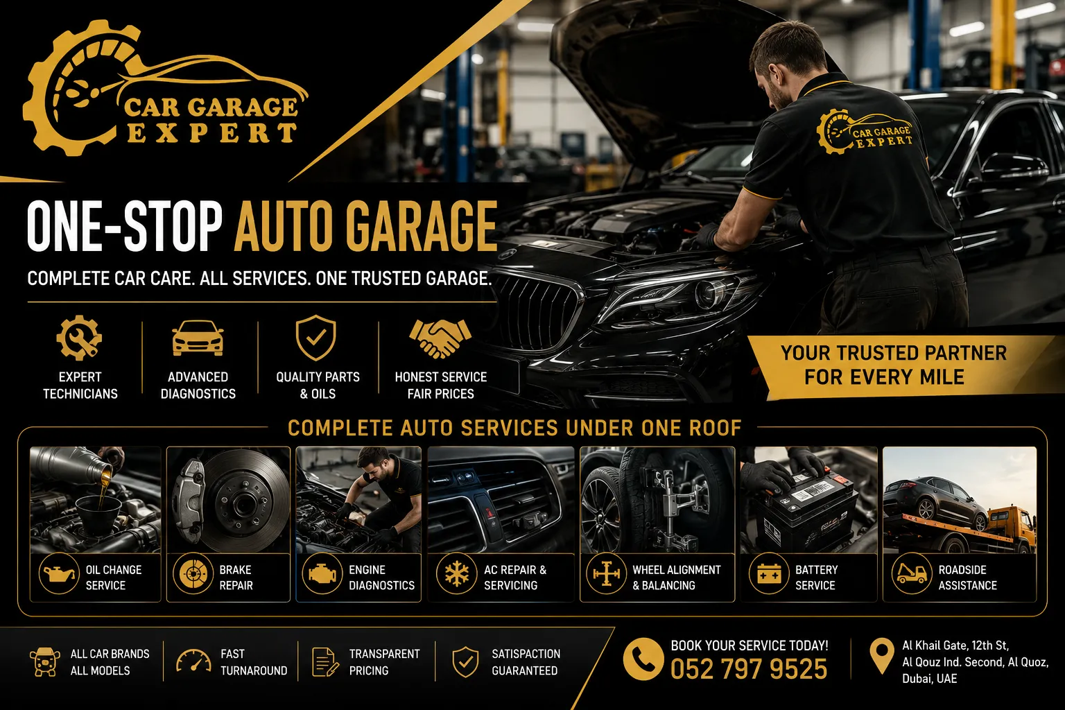 One-Stop Auto Garage in Dubai with Expert Mechanic Repairing Services