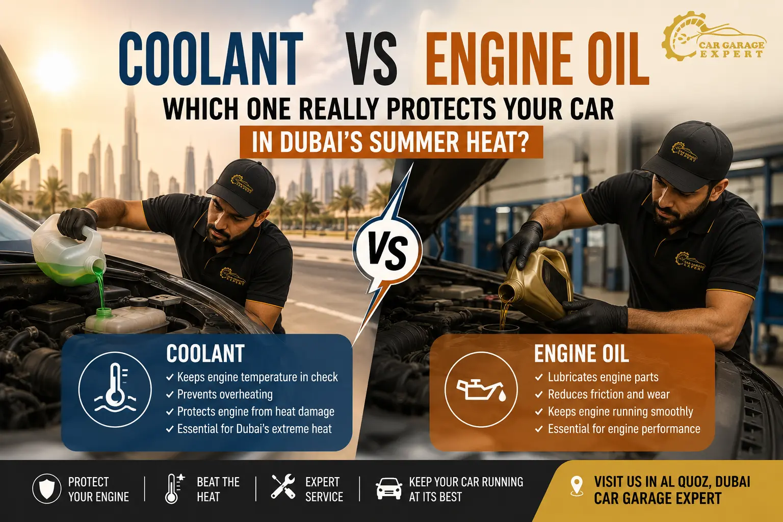 Coolant vs Engine Oil
