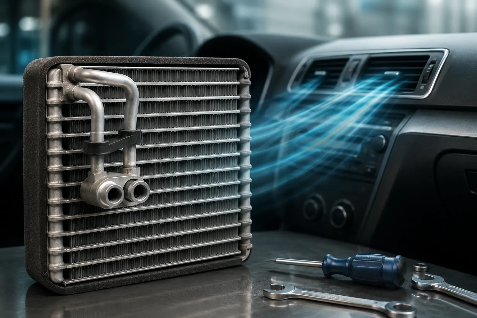 Best Car AC Evaporators Services at Car Garage Expert in Al Quoz, Dubai.