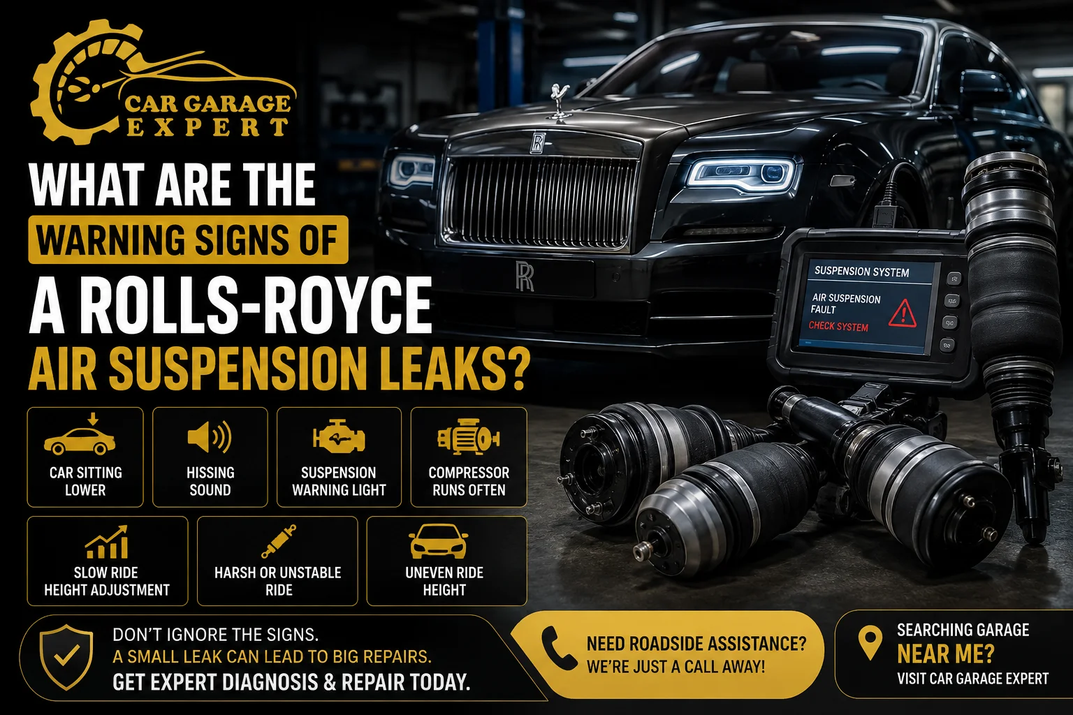 Best Rolls-Royce Air Suspension Leaks Repair Services in Dubai