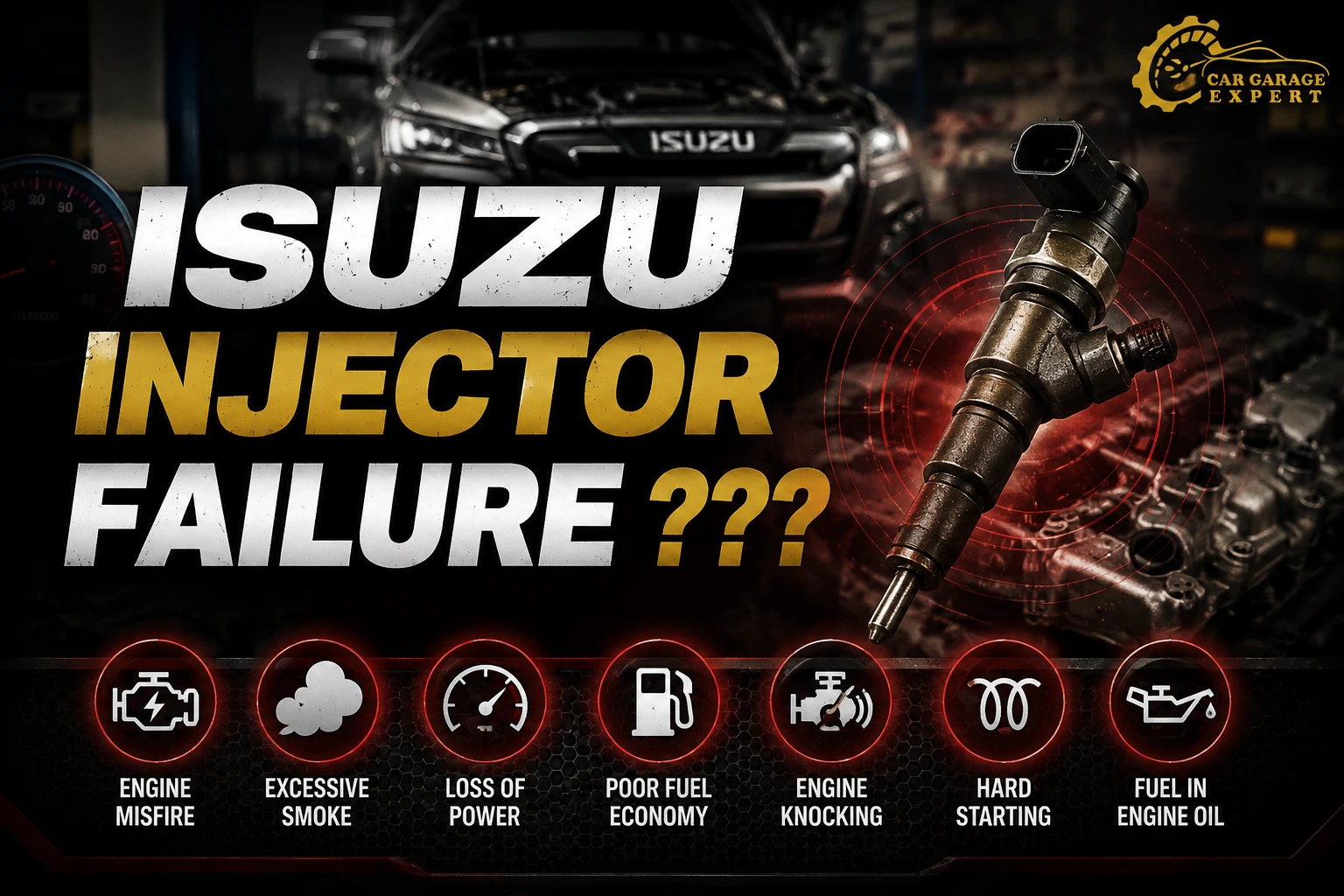 Symptoms of Isuzu Injector Failure?