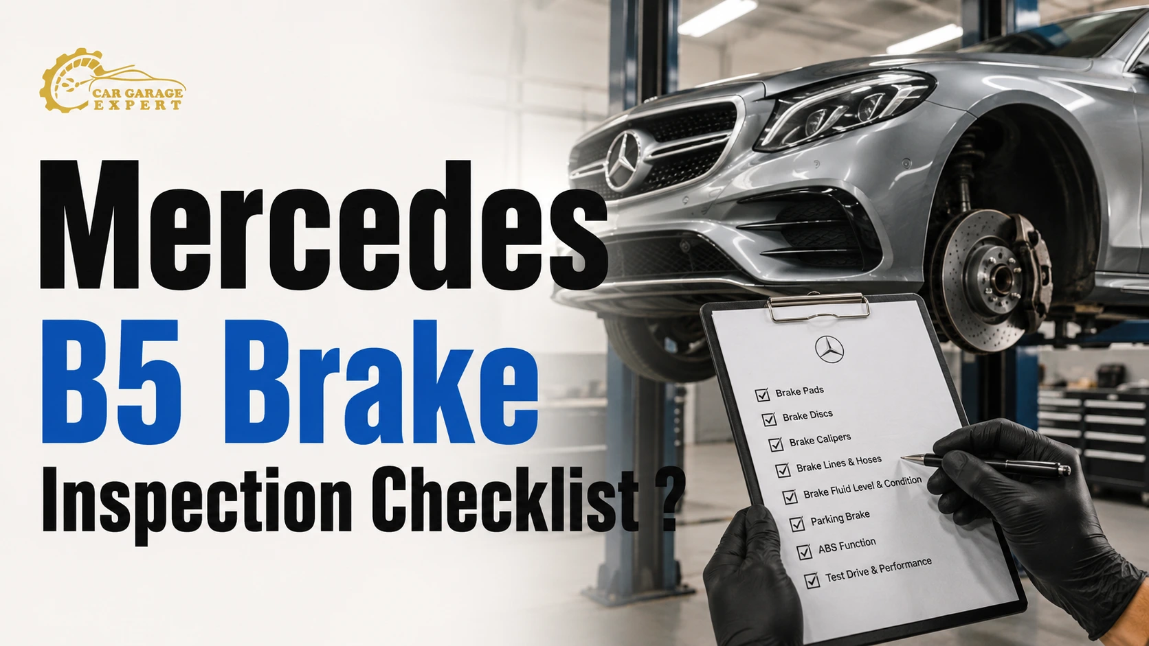Mercedes B5 Brake Inspection
