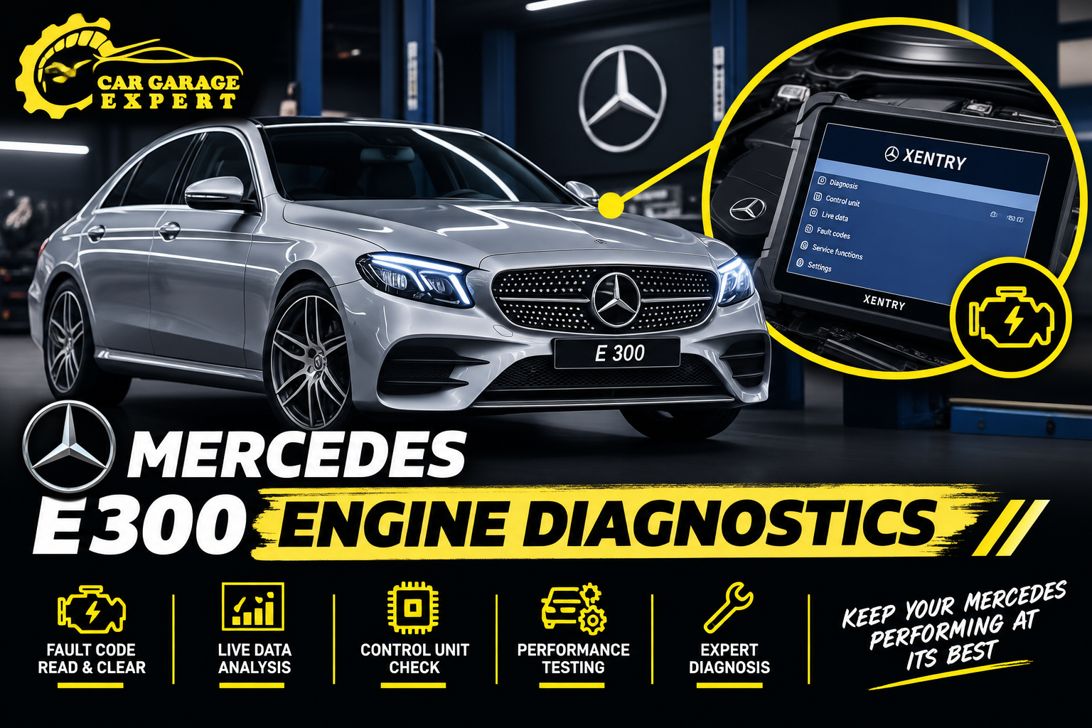 Mercedes E300 Engine Diagnostics