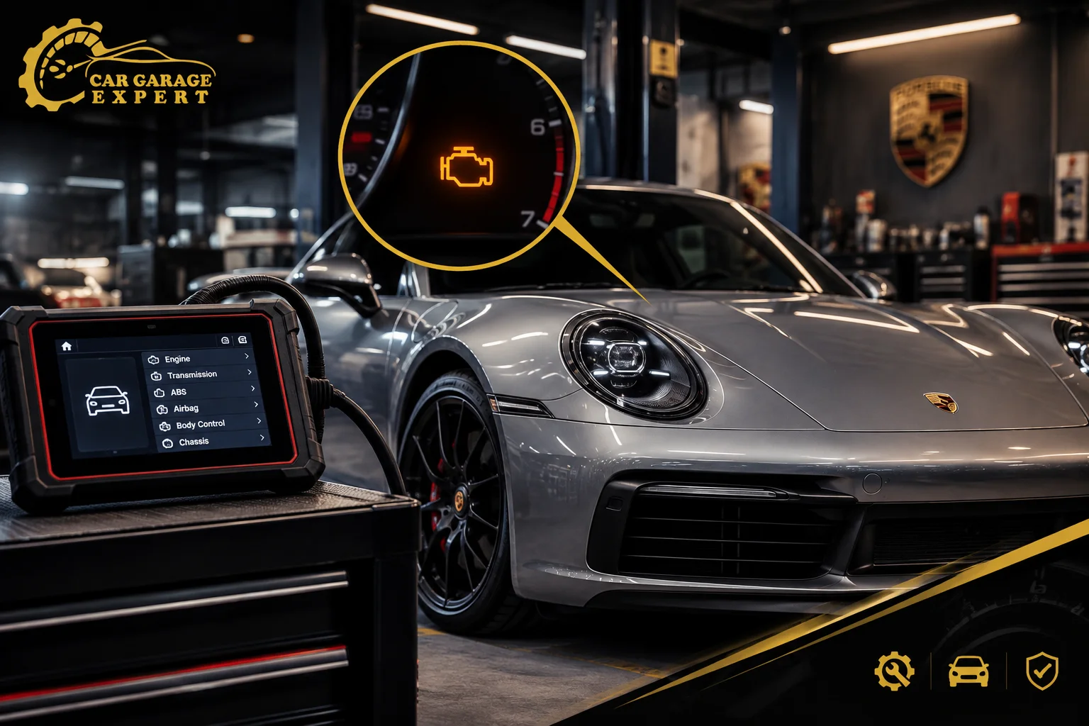 Porsche Check Engine Light Repair at Car Garage Expert