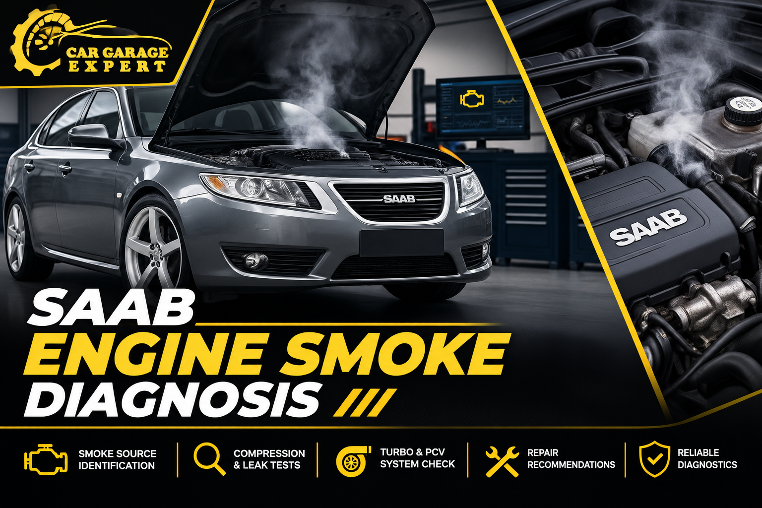 Saab Engine Smoke Diagnosis