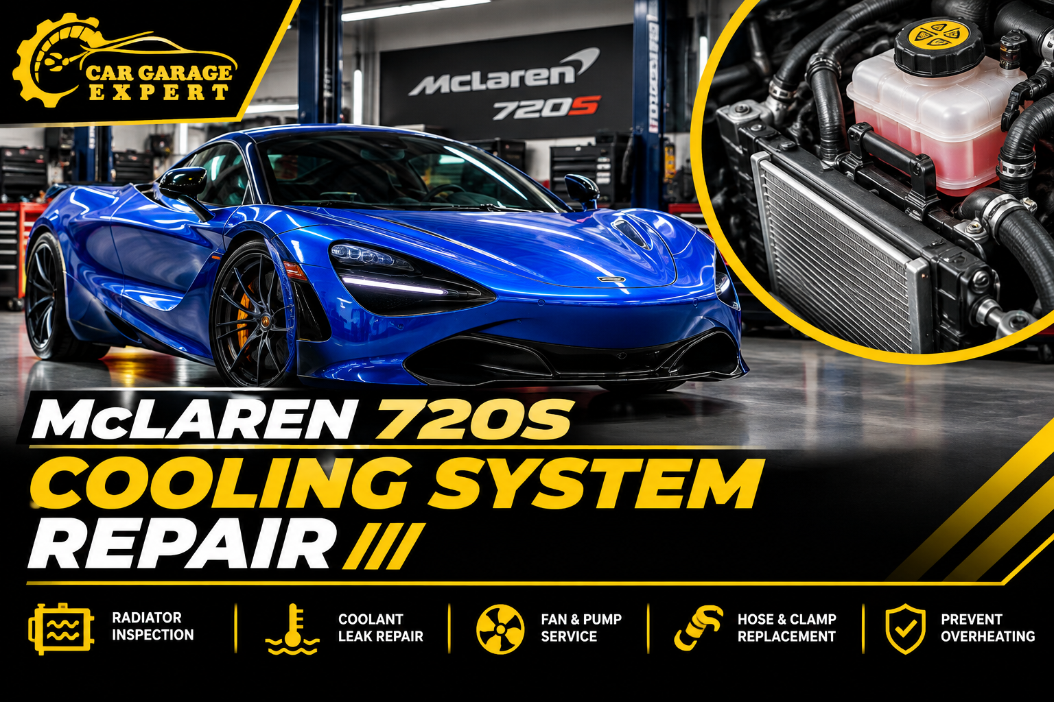 McLaren 720S Cooling System Repair