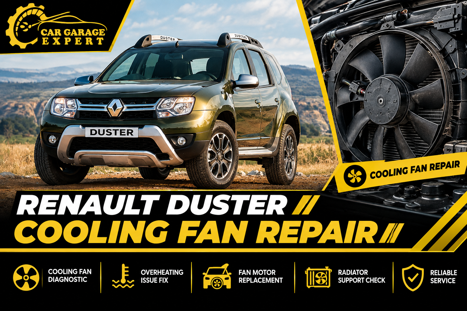Renault Duster Cooling Fan Repair