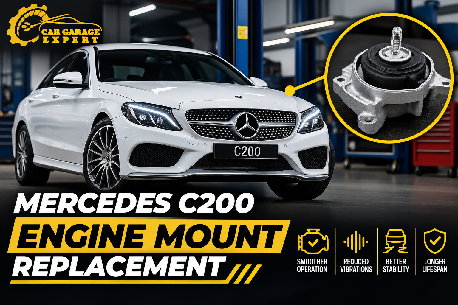Mercedes C200 Engine Mount Replacement
