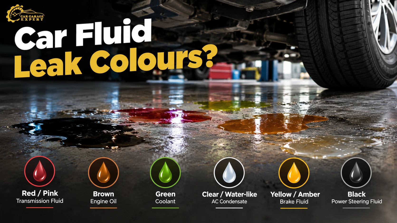 Car Fluid Leak Colour