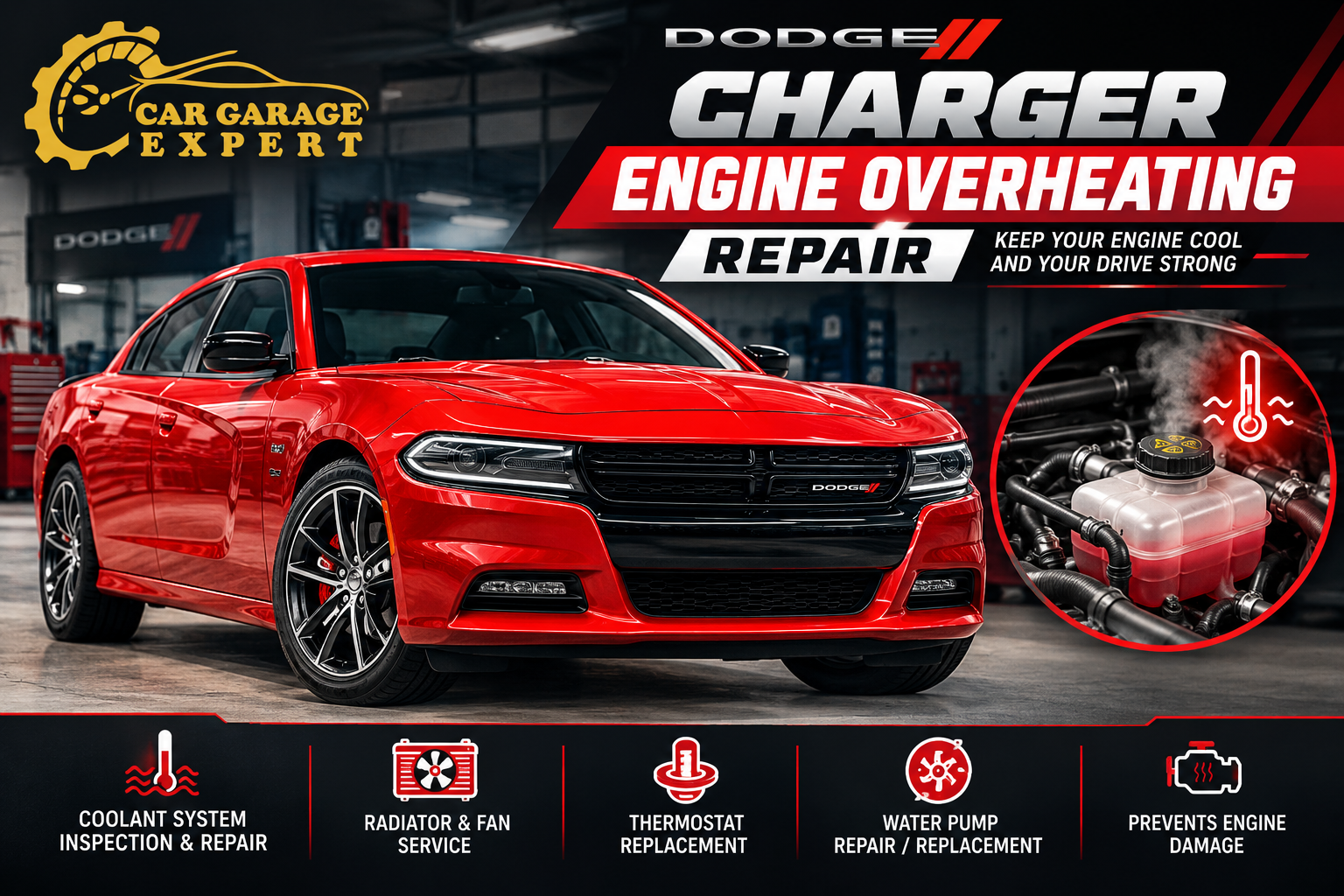 Dodge Charger Engine Overheating Repair