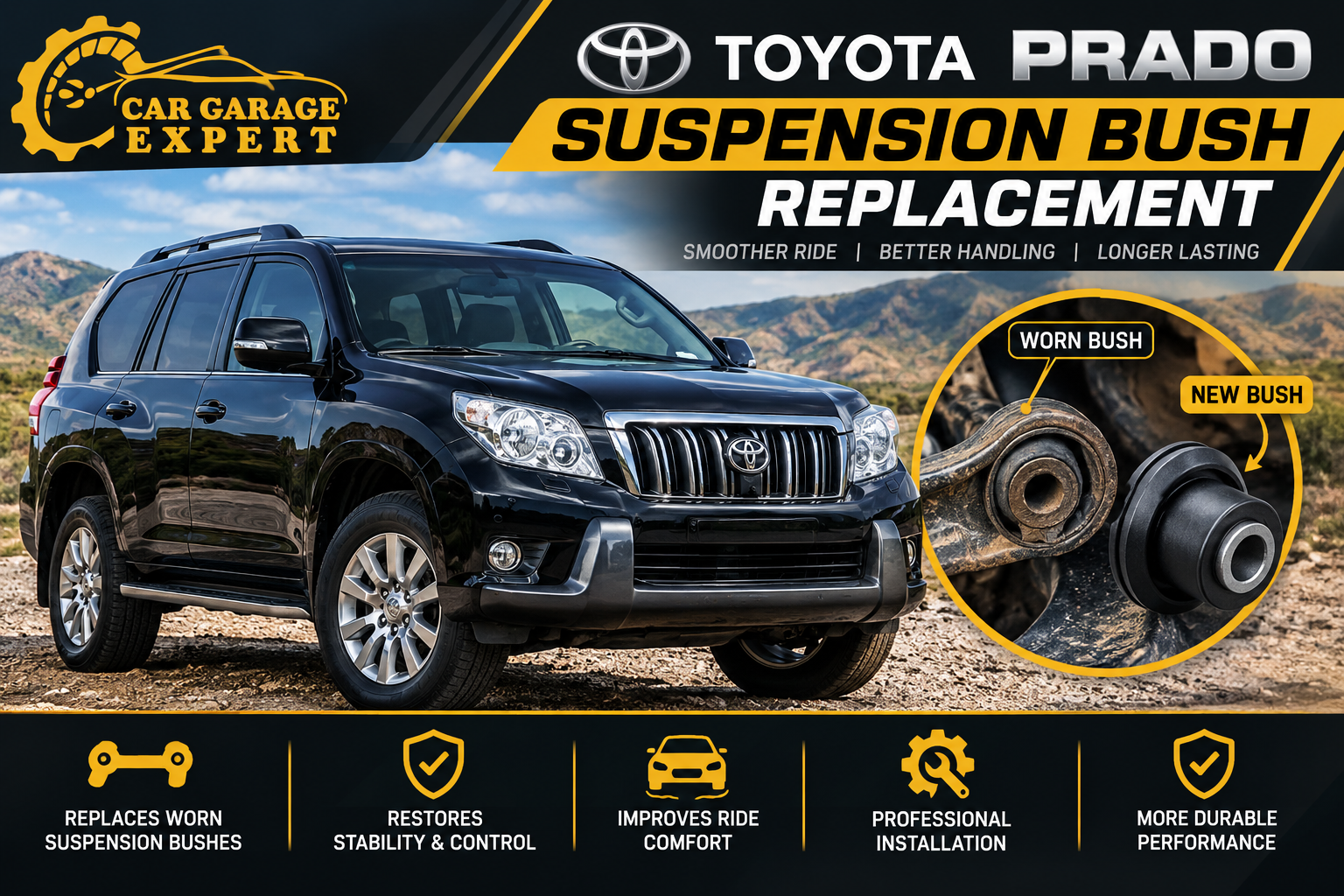 Toyota Prado Suspension Bush Replacement