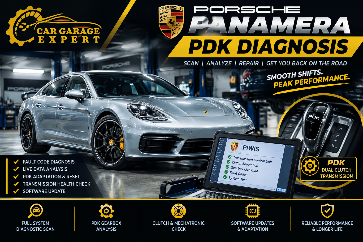 Porsche Panamera PDK Diagnosis
