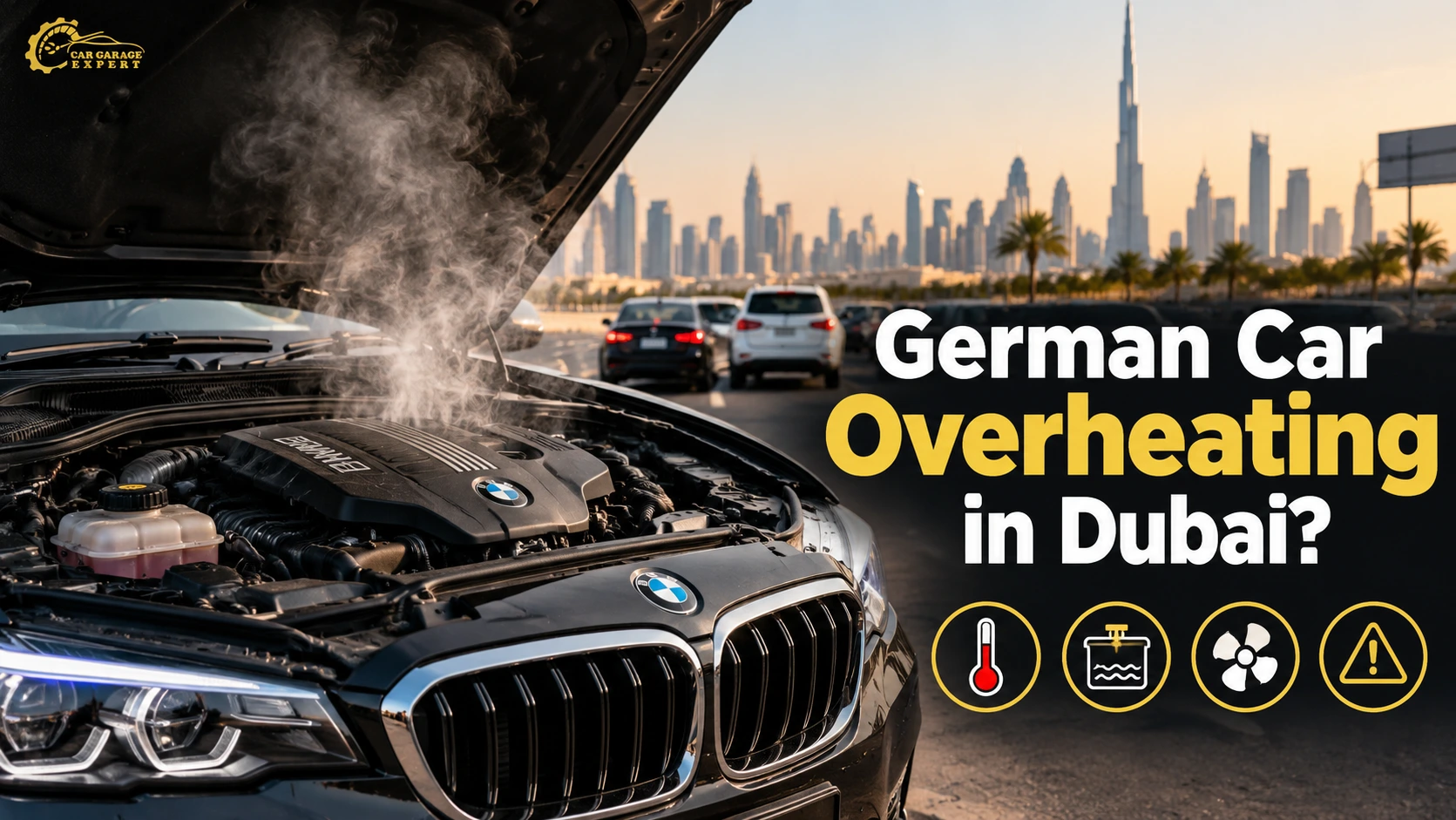 German Car Overheating in Dubai