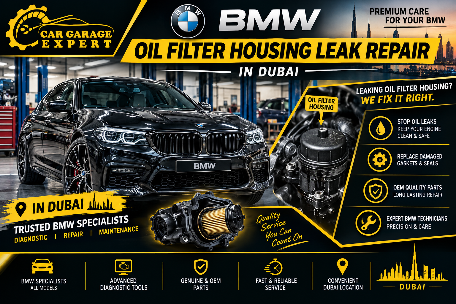 BMW Oil Filter Housing Leak