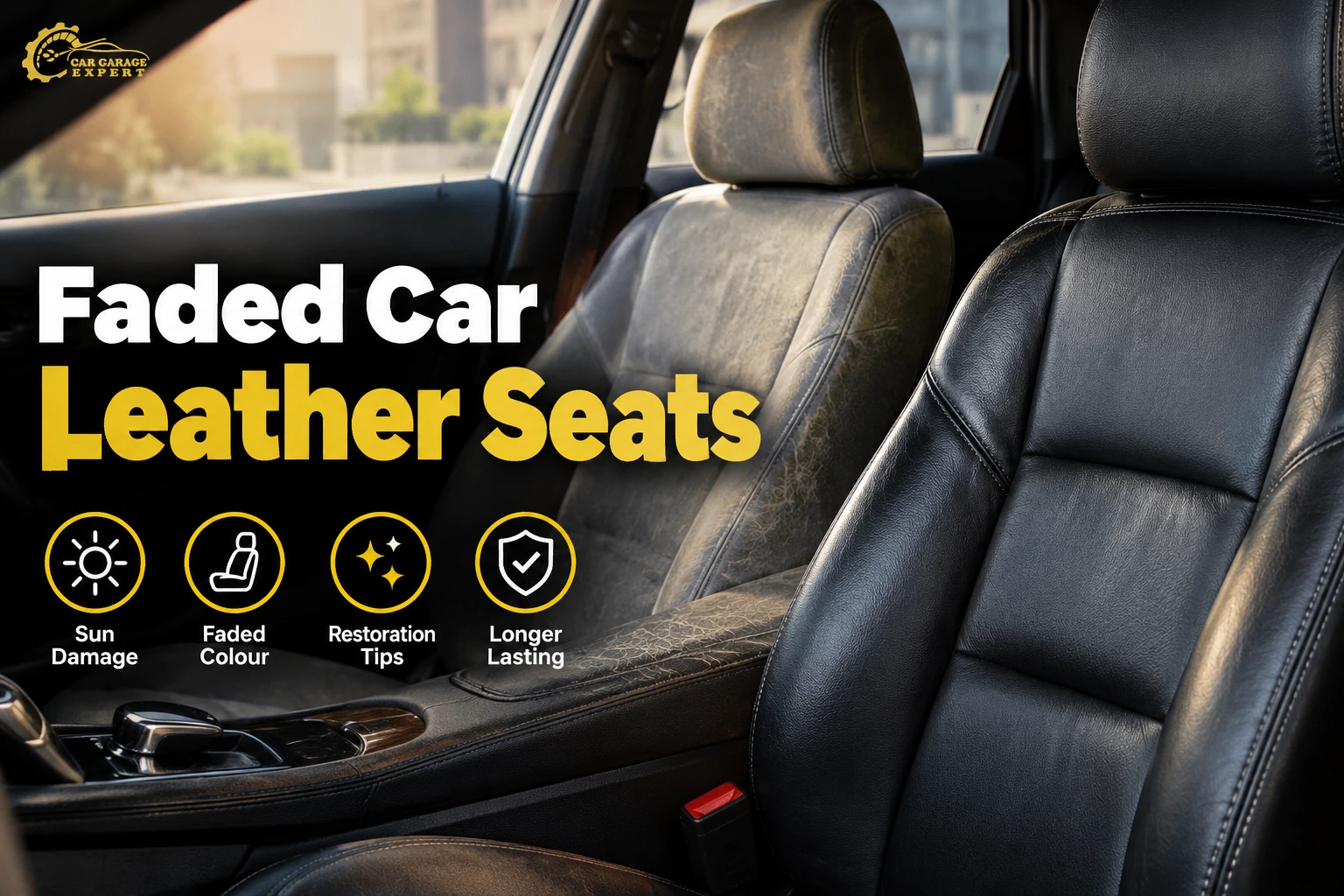 Faded Car Leather Seats