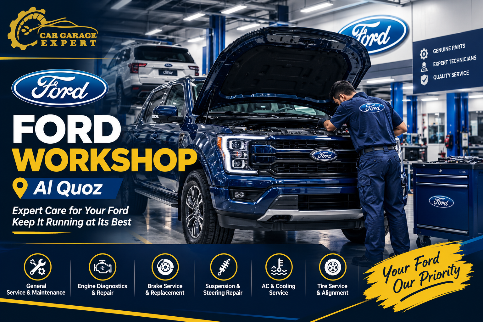 Ford workshop Al Quoz