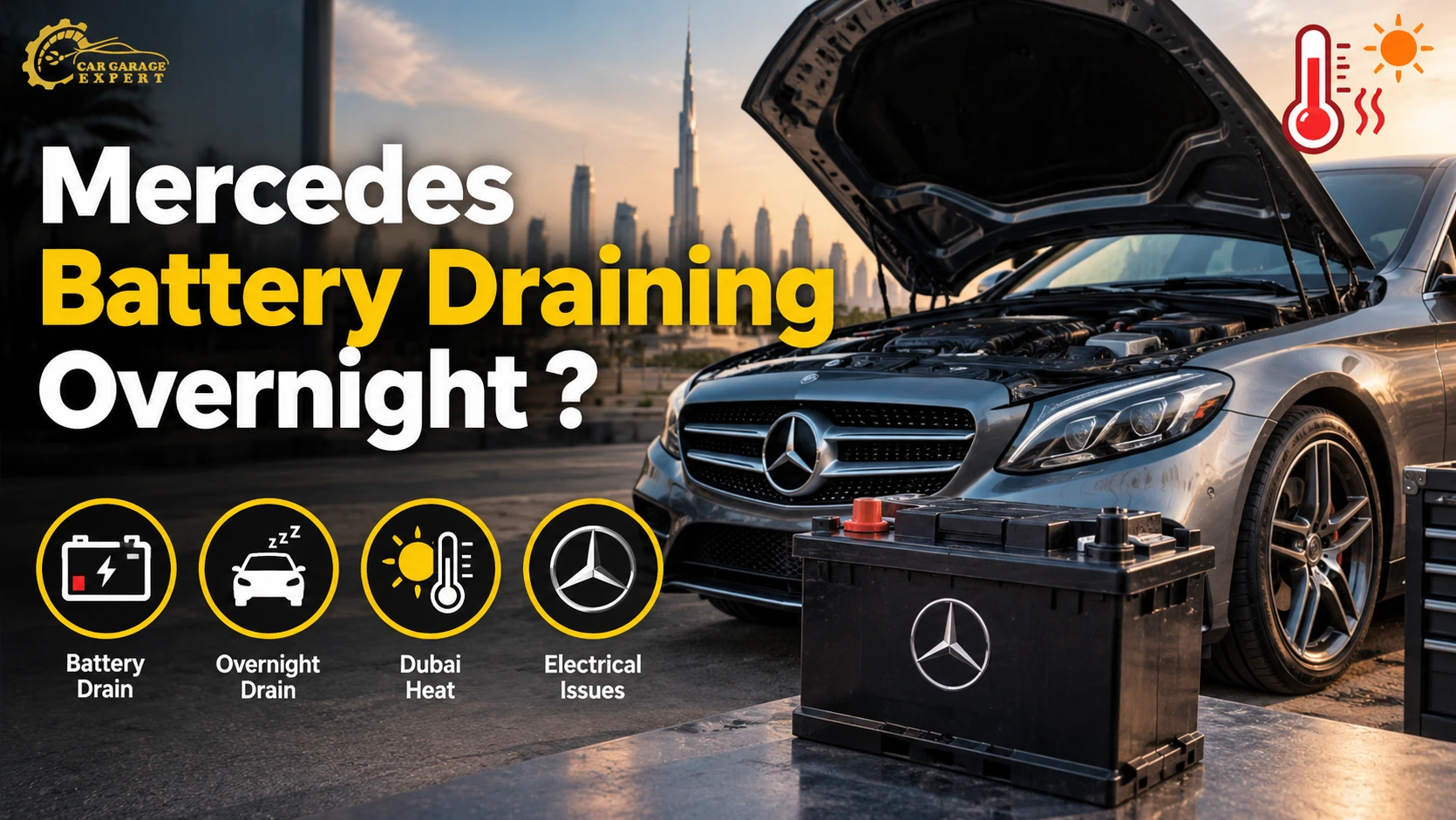 Mercedes Battery draining overnight