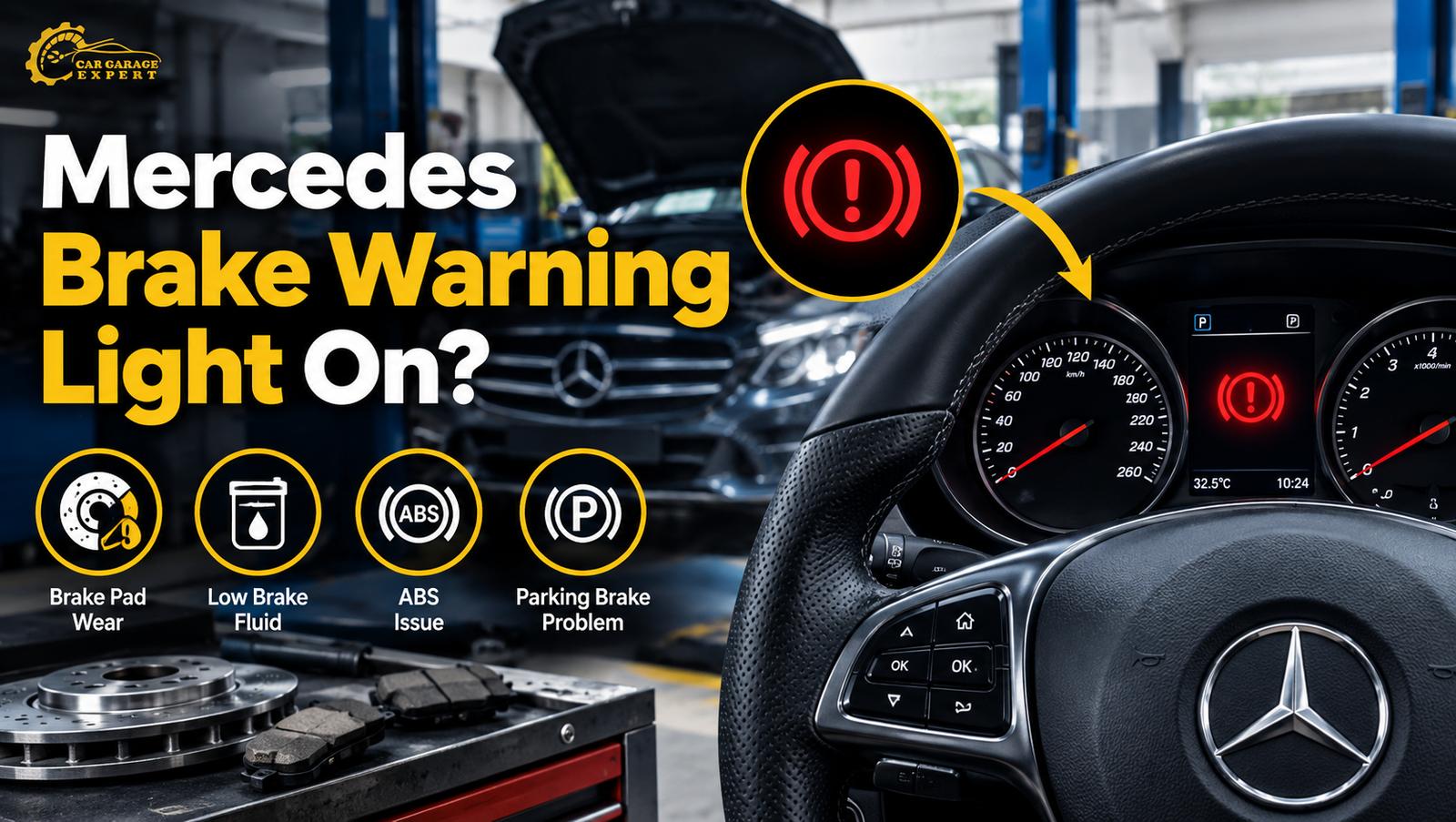 Mercedes Brake Warning Light On