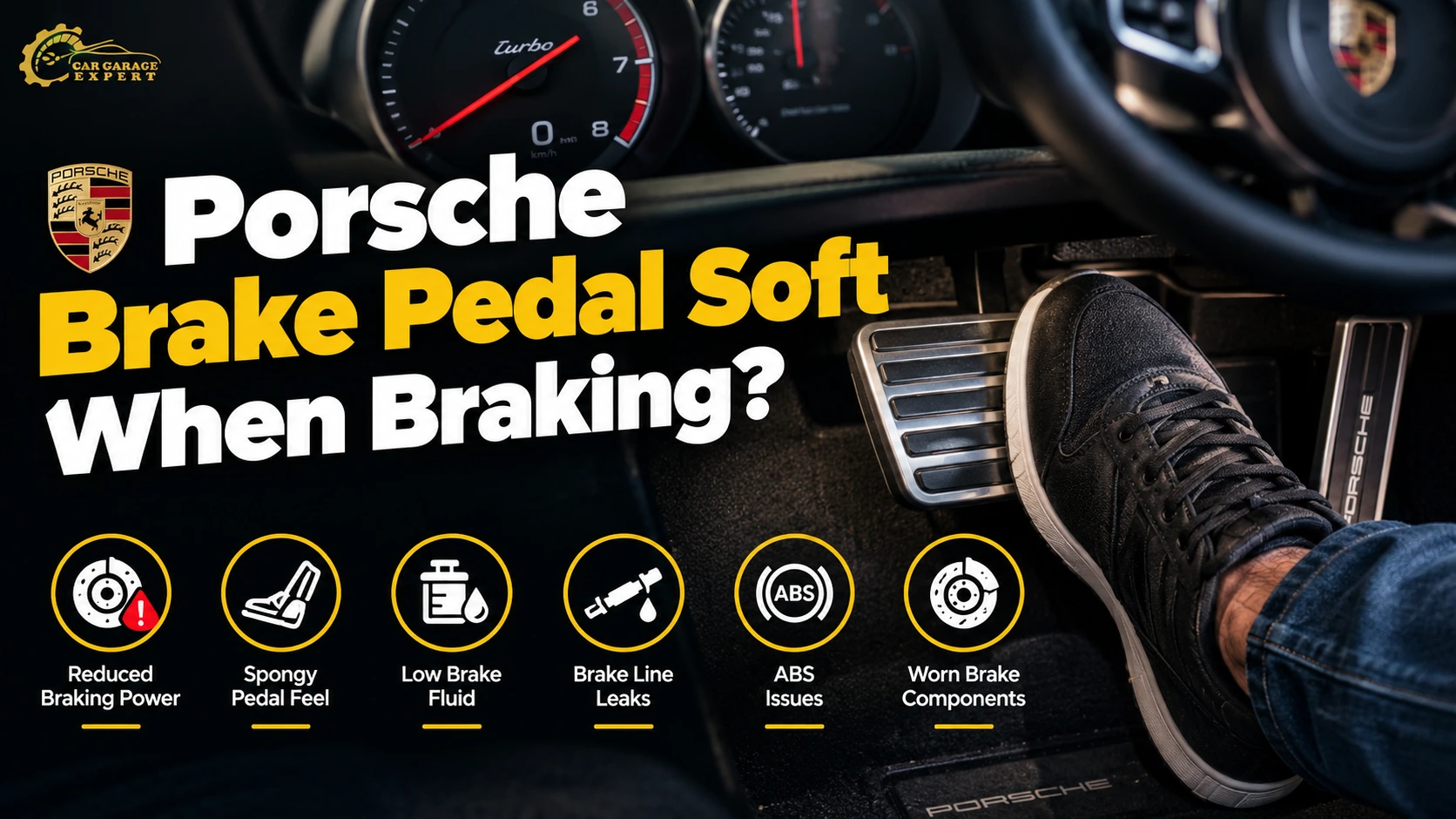 Porsche Brake Pedal Soft while driving