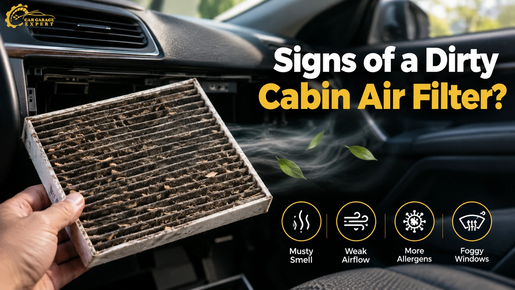 Signs of a Dirty Cabin Air Filter